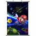 Tøyplakat: Super Mario Galaxy-motiver - Wall Scroll - Gamingsjappa.no