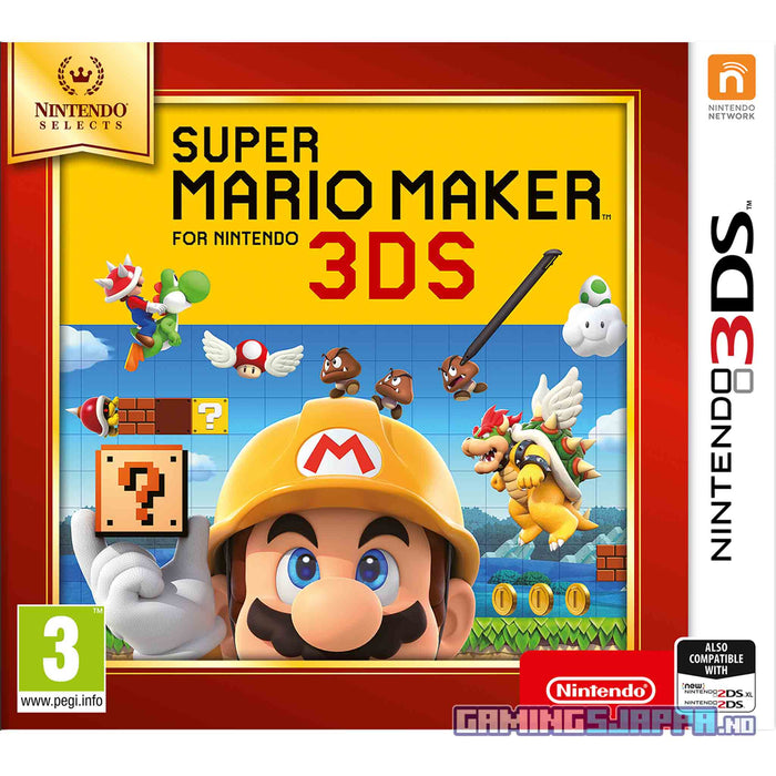 Nintendo 3DS: Super Mario Maker for Nintendo 3DS [Nintendo Selects] [NYTT]