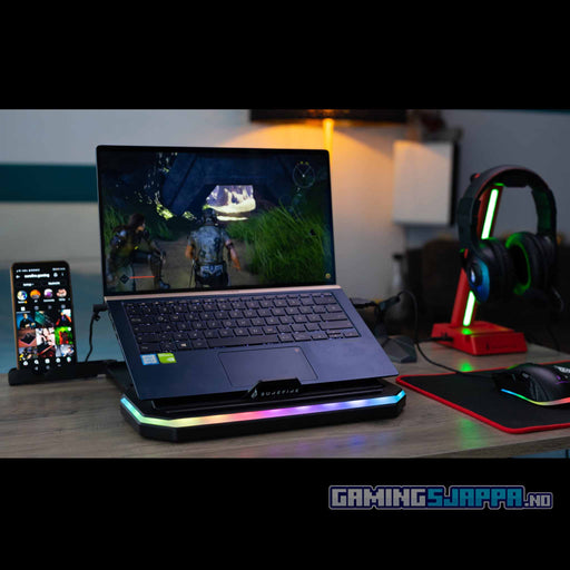 Laptopstand: SureFire Portus X1 med RGB-lys Gamingsjappa.no