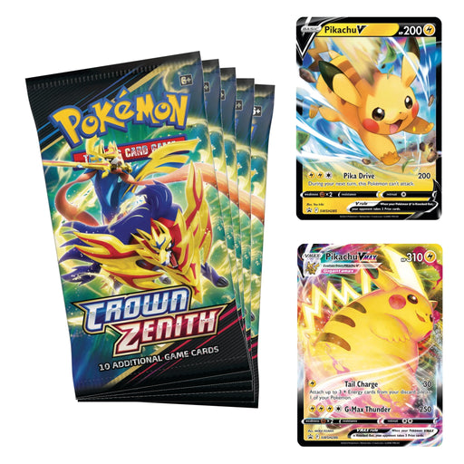 Pokémon TCG-kort: Sword & Shield 12.5 Crown Zenith - Pikachu VMAX Special Collection Gamingsjappa.no