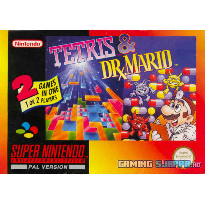 SNES: Tetris & Dr. Mario (Brukt)