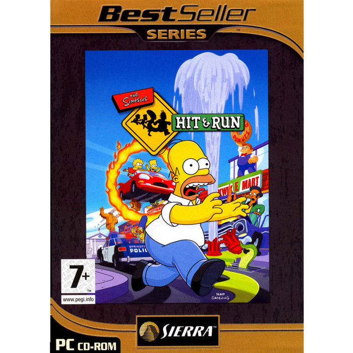 PC CD-ROM: The Simpson Hit and Run (Brukt)