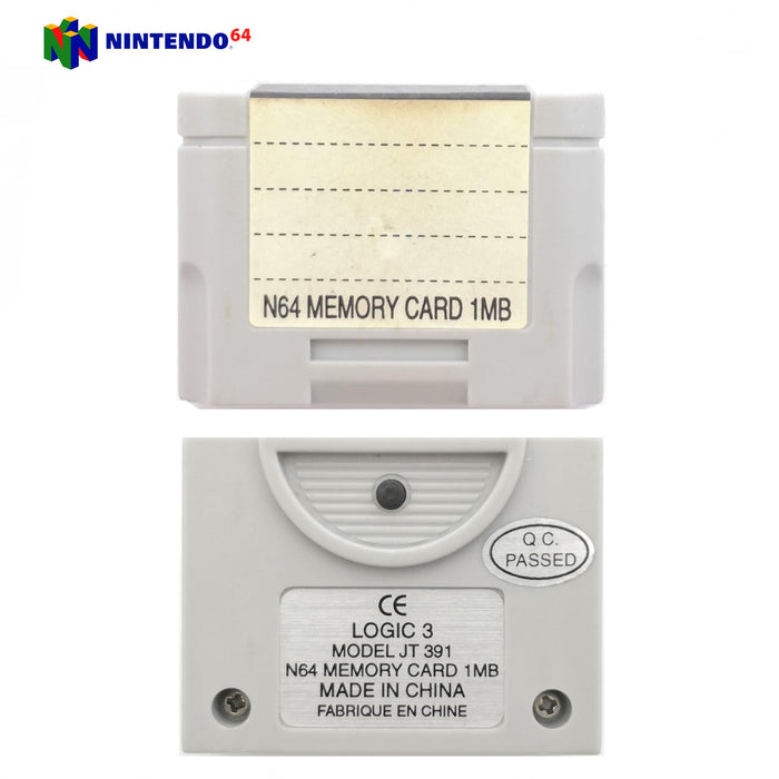 Tredjeparts Nintendo 64-minnekort 1MB [Logic 3] (Brukt)