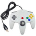 USB-kontroller i Nintendo 64-stil Hvit
