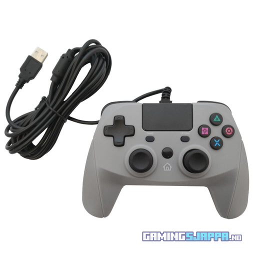 USB-kontroller til PlayStation 4 og PC med kabel (tredjepart) Grå