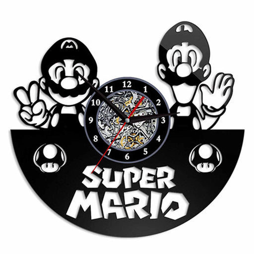 Veggklokke silhuett Super Mario - Mario & Luigi RPG Gamingsjappa.no