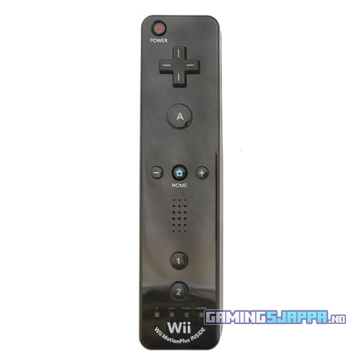 Originale Wii Remote- og Wii Remote Plus-kontrollere (Brukt) Motion Plus (svart) [A]