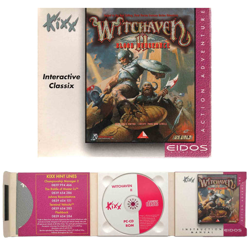 PC CD-ROM: Witchaven II - Blood Vengeance (Brukt) Kixx Interactive Classix [A-/A/A-]