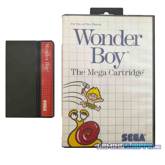 Sega Master System: Wonder Boy (Brukt) Kassett i eske [A-]