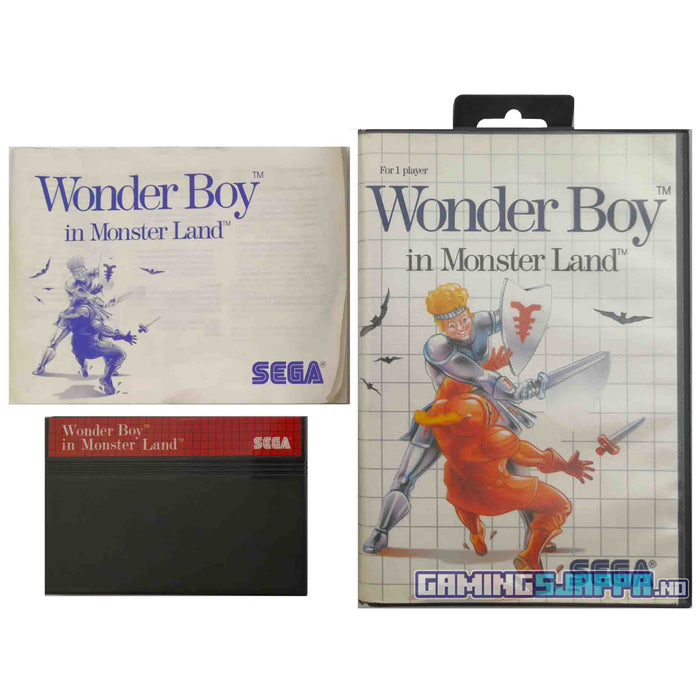 Sega Master System: Wonder Boy in Monster Land (Brukt) Komplett [A]