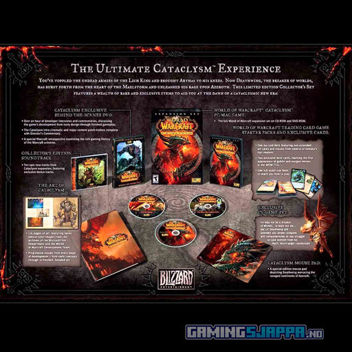 PC/MAC DVD-ROM: World of Warcraft - Cataclysm [Collector's Edition] (Brukt) Gamingsjappa.no