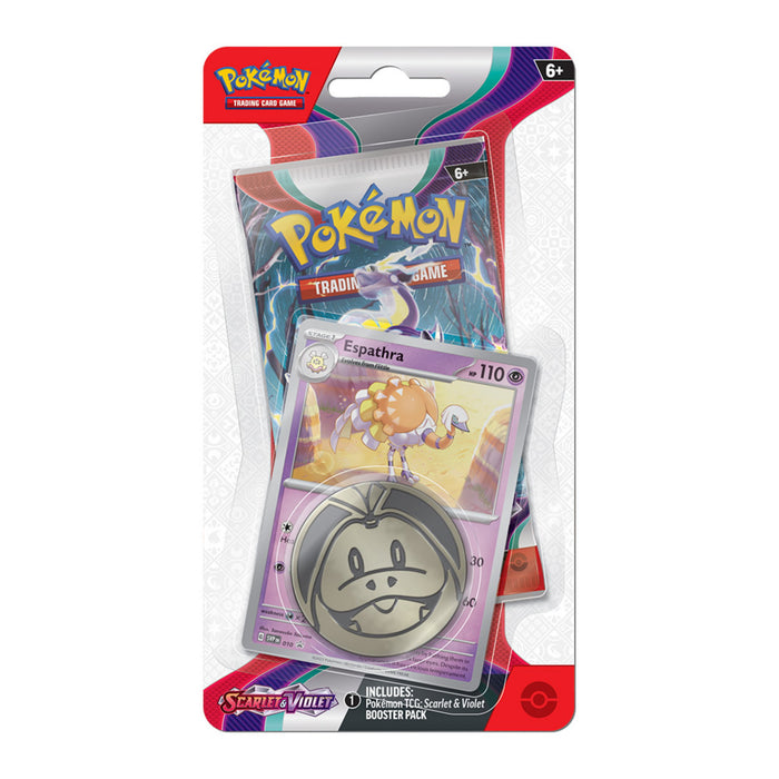 Pokémon TCG-kort: Scarlet & Violet Checklane-boosterpakke med promokort Espathra